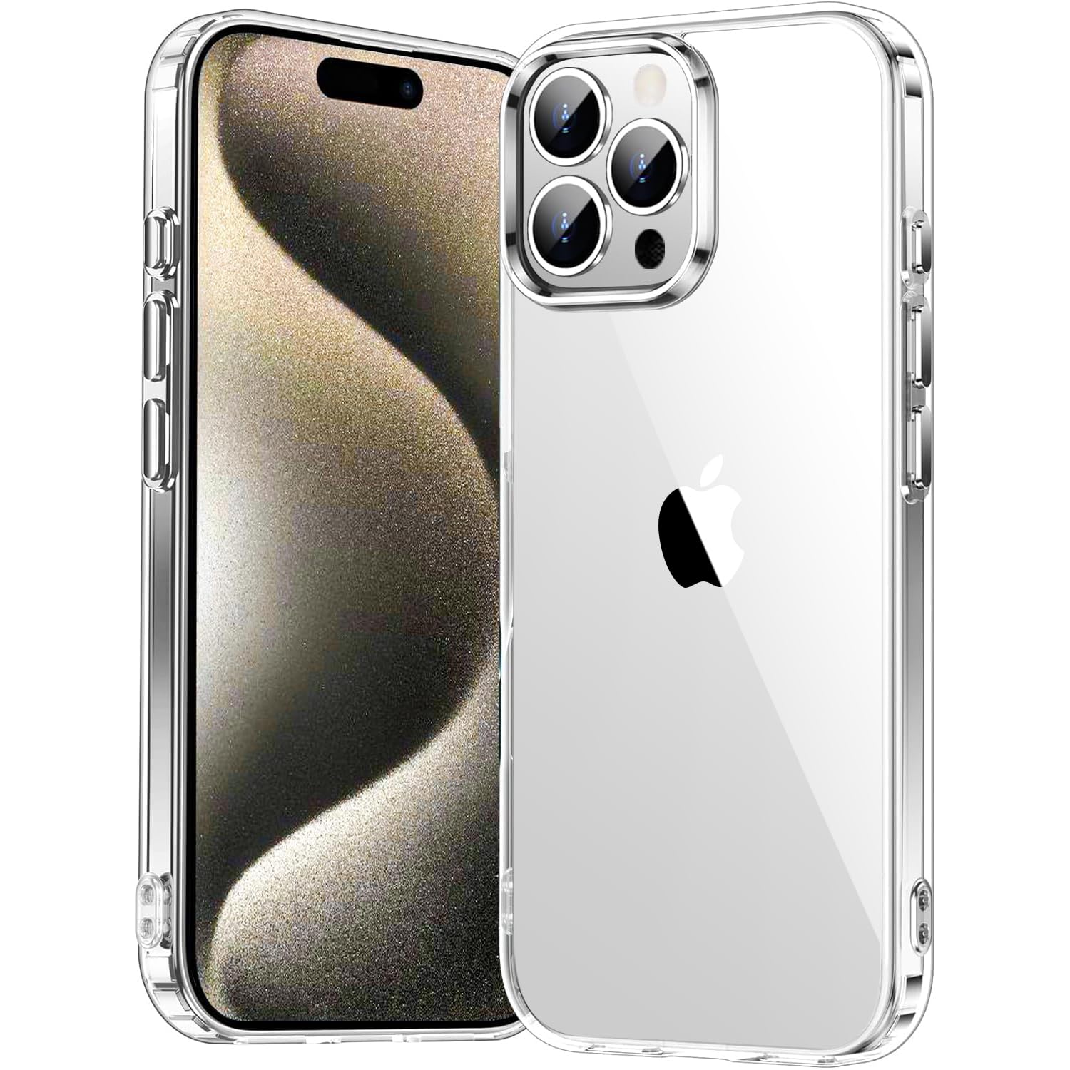 Photo 1 of **PACK OF 4**Compatible with Magsafe for iPhone 15 Pro Case Clear, [Not-Yellowing] [16FT Drop Protection], Slim Clear Case for Apple iPhone 15 Pro with Shockproof Bumper Cover 2025
