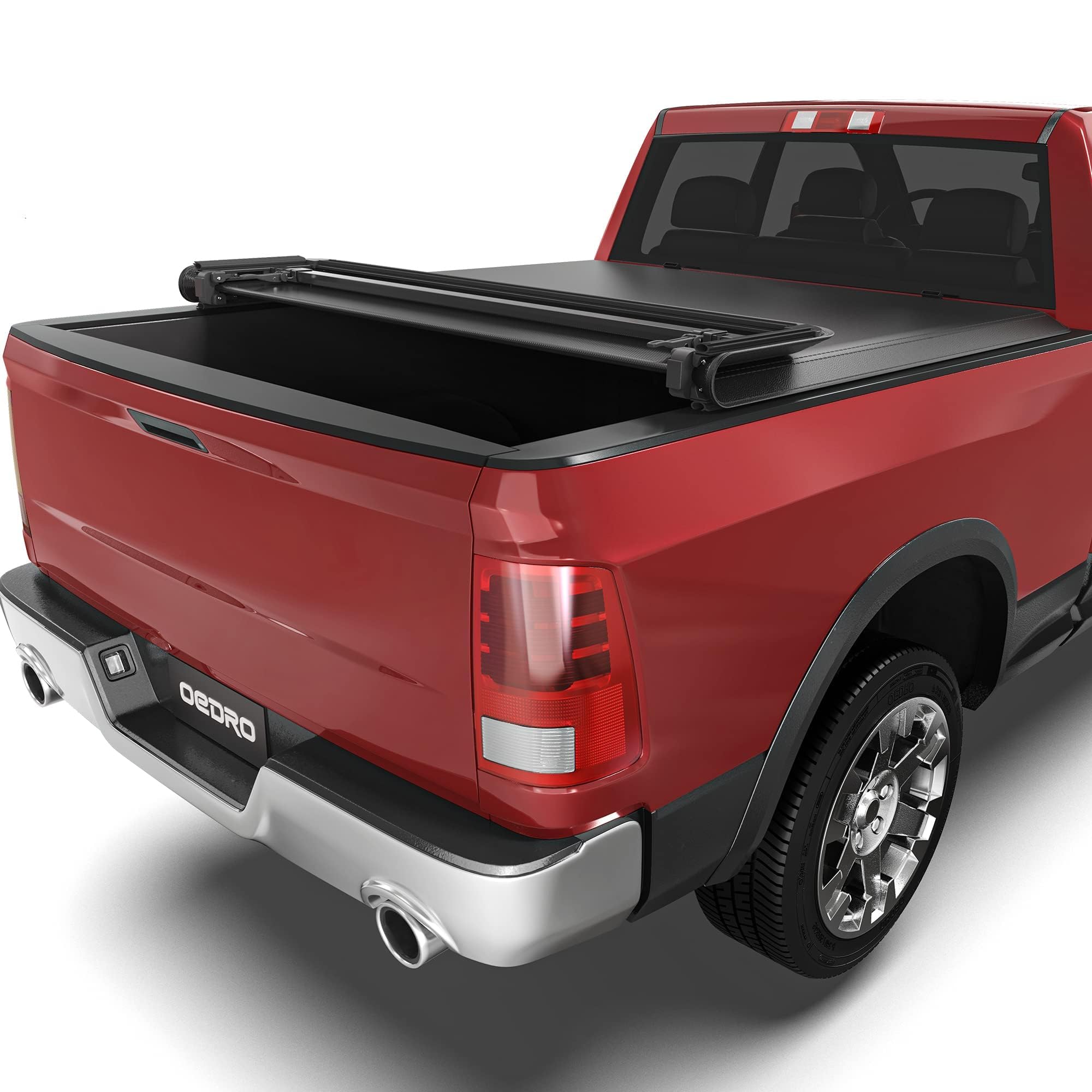 Photo 1 of ** USED ** OEDRO Soft Quad Fold Truck Bed Tonneau Cover Fits for Dodge Ram 1500 Classic 2002-2023, Fits for Dodge Ram 2500 3500 2003-2025 8 Ft Bed w/o Rambox