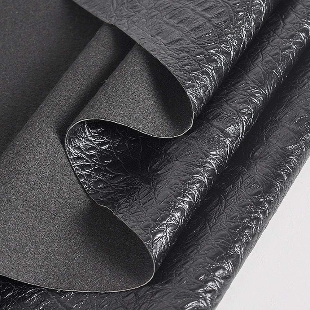 Soft Texture Feel Faux Leather Material, Upholstery Faux Leather Fabric Leatherette, for Hair