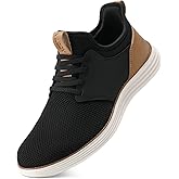 VILOCY Mens Slip On Casual Dress Shoes Hands Free Fashion Sneakers Mesh Tennis Walking Work Shoes Comfortable Breathable Lightweight Non Slip