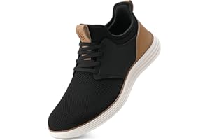 VILOCY Mens Slip On Casual Dress Shoes Hands Free Fashion Sneakers Mesh Tennis Walking Work Shoes Comfortable Breathable Lightweight Non Slip