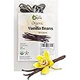 True Organic Vanilla Beans Whole, 10 Count, Premium Quality Extract Exclusive, Gluten Free, USDA & Kosher Certified, Non-GMO Whole Vanilla Beans for Baking