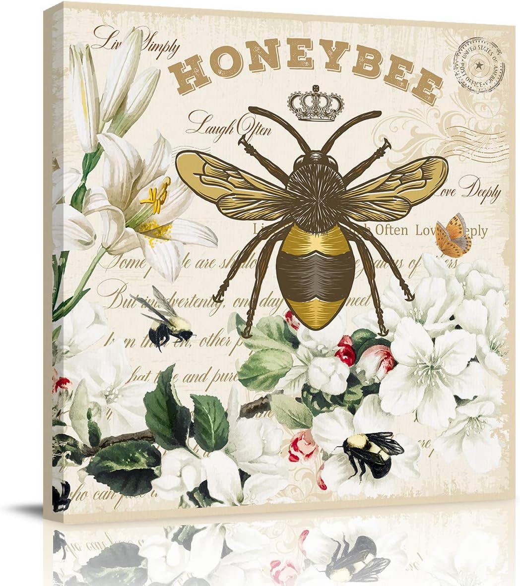 2021 The Best Bee Art Wall Decor Dream Home