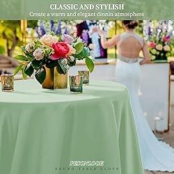 12 Pack Round Tablecloth Sage Green Polyester Round