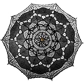 TopTie Vintage Lace Parasol, Wedding Bridal Umbrella, Photograph Parasol, Party Decorations Supplies