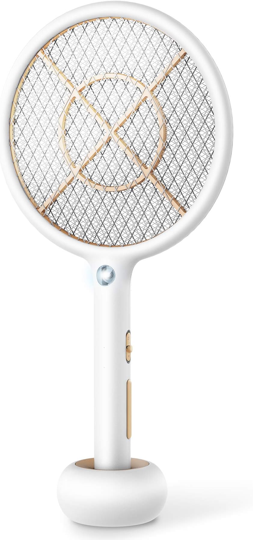 Bug Zapper Electric Fly Swatter USB Rechargeable Fly Zapper Mosquito Killer for Home and Outdoor 4000 Volts 3-Layer Mesh Safe to Touch