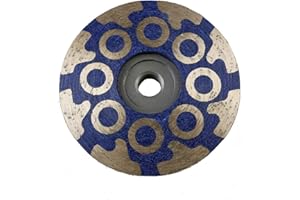 JDK DIAMOND TOOLS JDK 4 Inch Diamond Resin Filled Cup Wheel Grinding Wheel with Thread 5/8“-11 for Granite Stone and Tiles (Coarse)