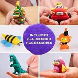 QMay Air Dry Clay 24 Colors Ultra Light No Bake Non-Toxic Modeling Clay Kit view 5