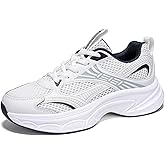 Women's Fashion Sneakers Chunky Breathable Walking Shoes Casual Mesh Athletic Tennis Shoes with Thick Sole for Women Gym Workout