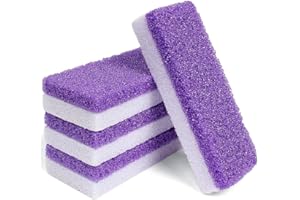 Edealing Foot Pumice Stone 4 Packs Set Double Sided Callus Remover Hard Skin and Dead Skin Scrubber Pedicure Tools for Foot C