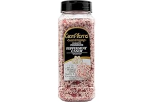 GranAroma Crushed Peppermint Candy, Minty & Refreshing, Hot Cocoa, Desserts & Holiday Treats (1.5 Pound)