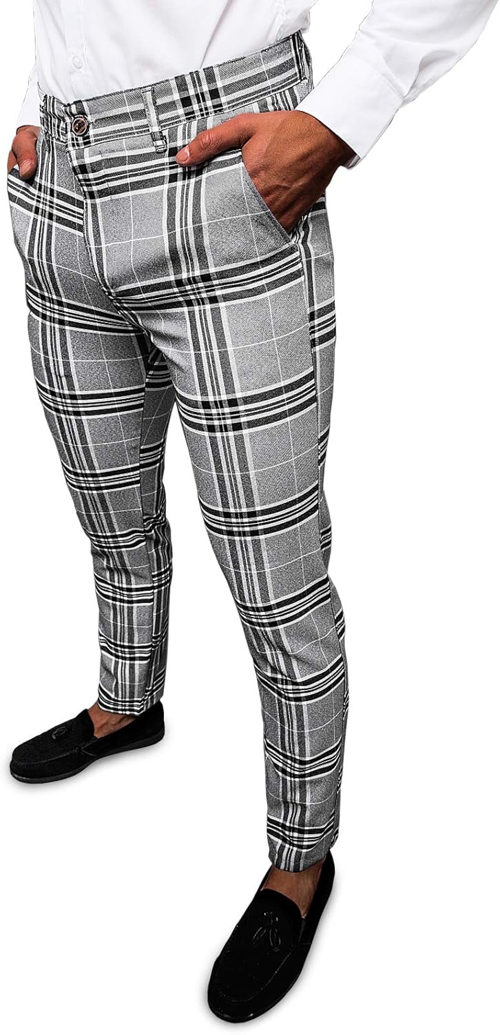 OZONEE Herren Chino Hose Chinos Stoffhose Chinohose Anzughose Anzug Herrenhose Röhrenhose Pants