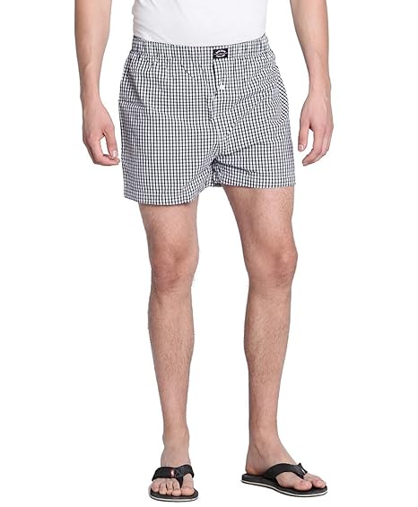 bare denim boxer shorts