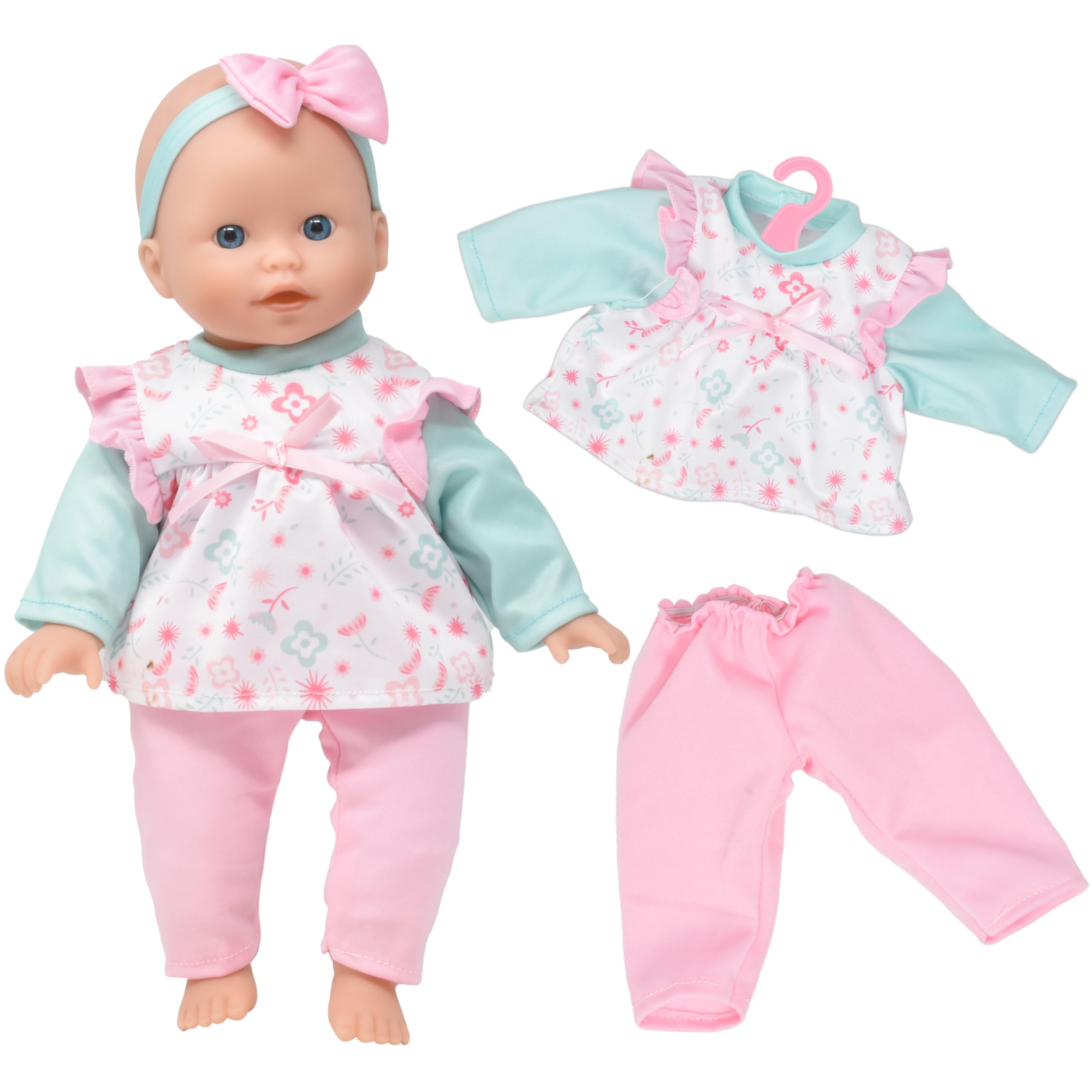 Dolls To Play Soft Body Baby Doll, 14 Inch Doll with Clothes Set and Accessories