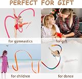 Surplex 10 Pcs Rhythmic Dance Ribbons with Twirling Rods Colorful view 4