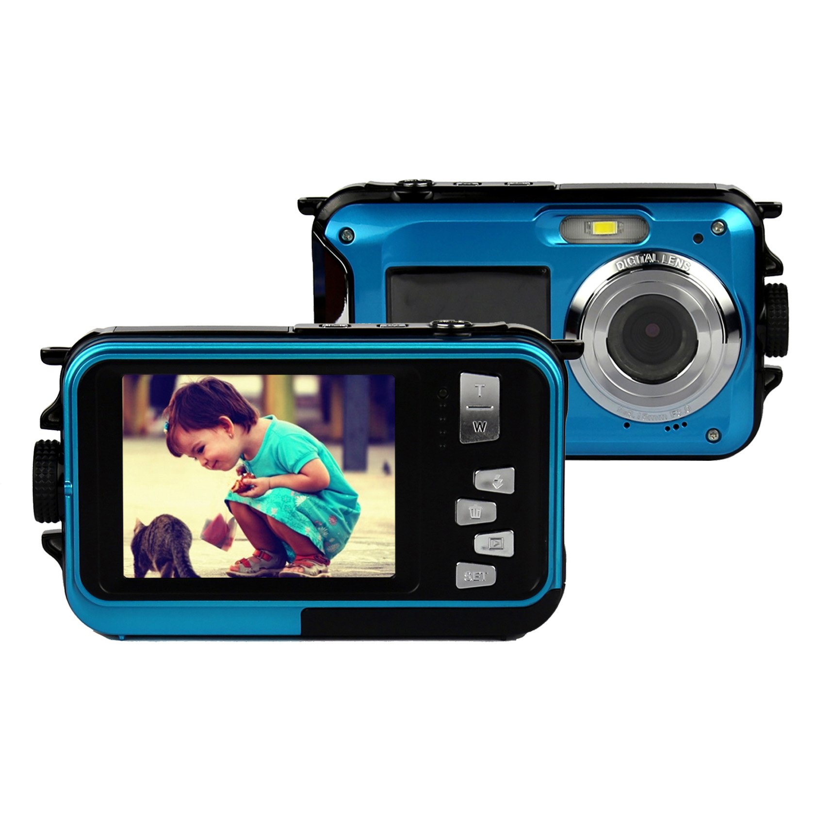 Powerlead Gapo G050 Double Screens Waterproof Digital Camera 2.7-Inch Front L.. 17 714rVe7hjTL