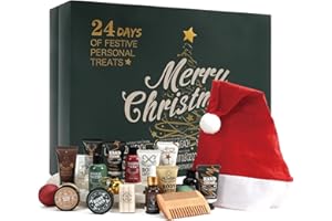 RINSE & ROBUST Rinse&Robust Mens Christmas Gifts 2025 Advent Calendar 24PCS Beauty Advent Calendar for Men Christmas Advent Calendars Holiday Gifts 24 Days Countdown Calendar Beard Care Grooming for Men