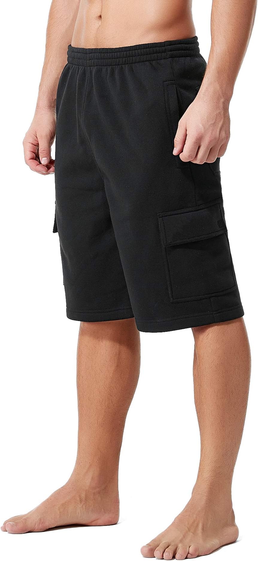 KingPlusSports Men's Big and Tall Cotton Cargo Shorts