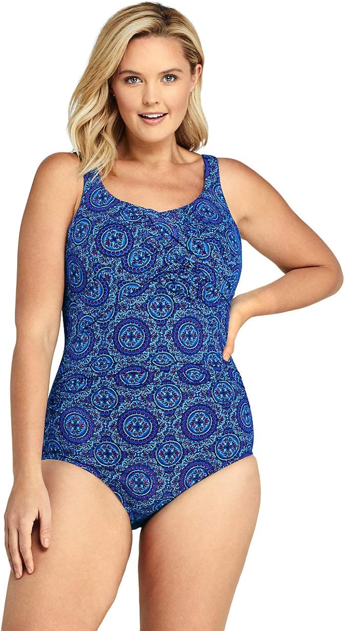 lands end tummy control swimsuit