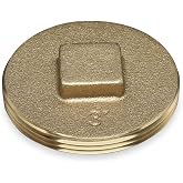 Oatey 42373 185 Brass Cleanout Plug, 3-1/2-Inch