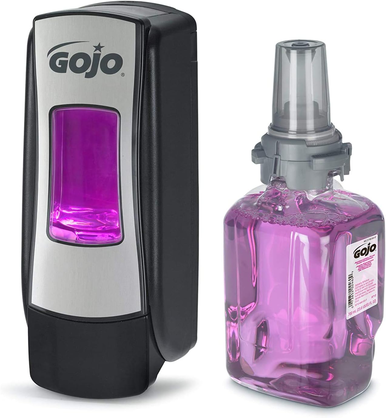 Gojo Plum ADX7 Foaming Soap Refillable Dispenser Kit for