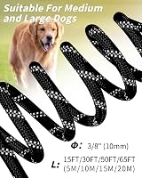 Joytale Padded Handle Long Dog Leash 5M 10M 15M 20M Heavy Duty Clip 10mm view 6
