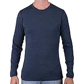 MERIWOOL Mens Base Layer - 100% Merino Wool Midweight Long Sleeve Thermal Shirt