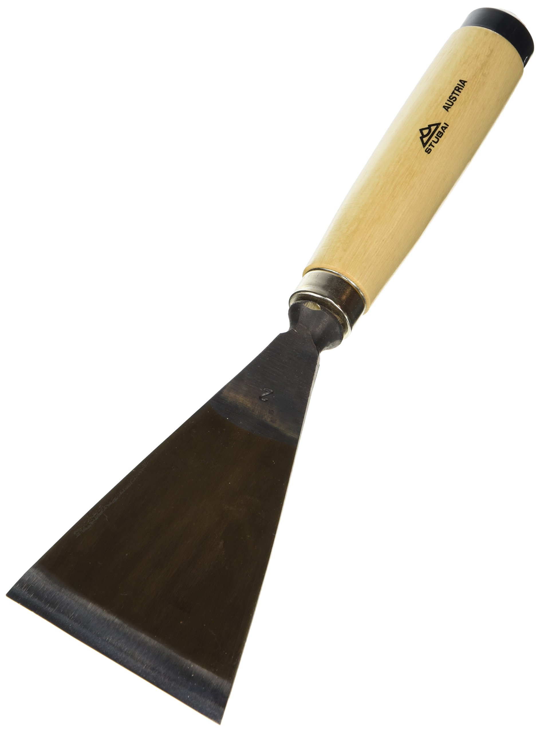 Stubai 520290 Type 2 Wood Carving Chisel with Wooden Handle, Gold/Beige, 90 mm