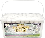 Craft Planet Playground Chalk White Pack of 52 for Kids and Arts