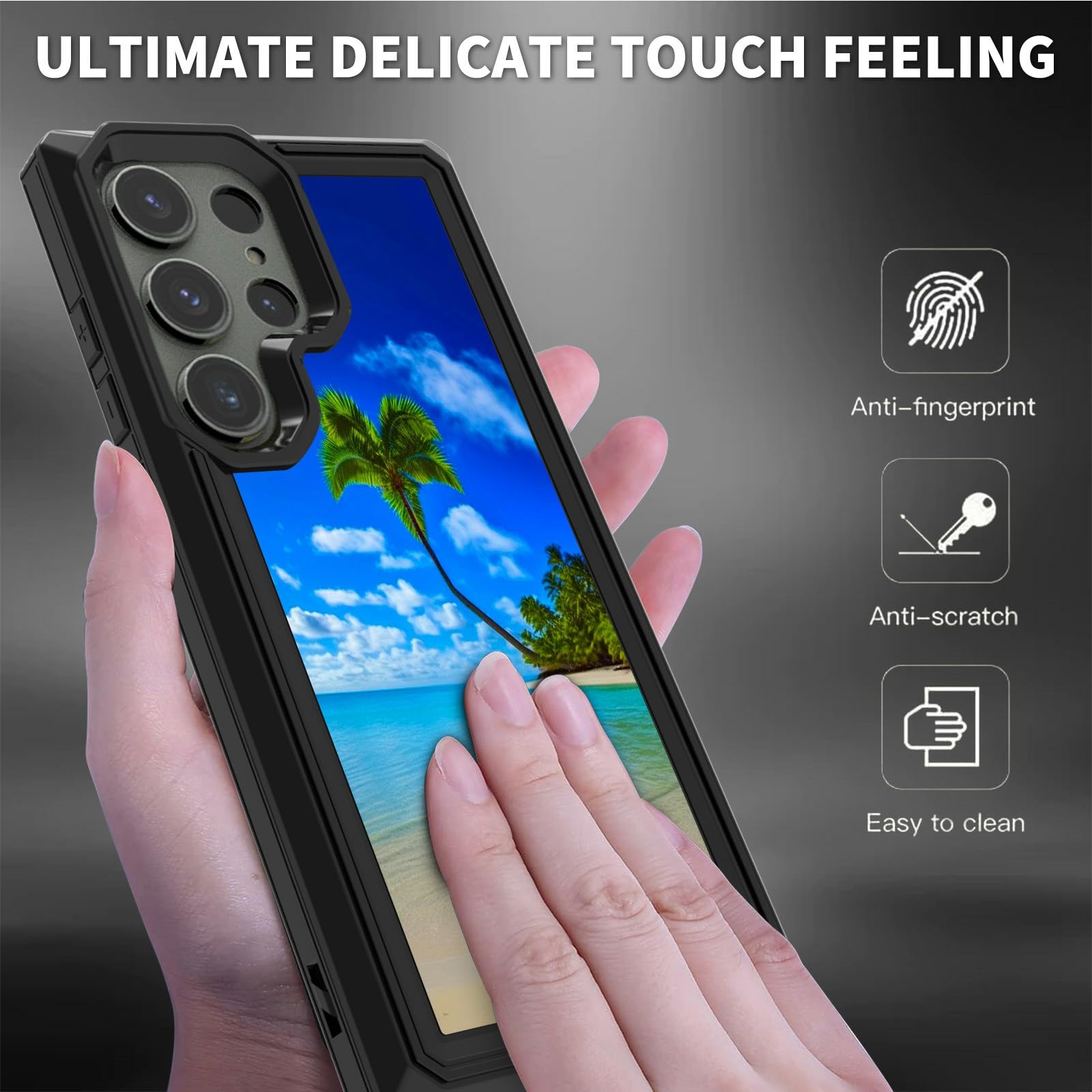 BPQOJB for Samsung Galaxy S24 Ultra Case with Beach