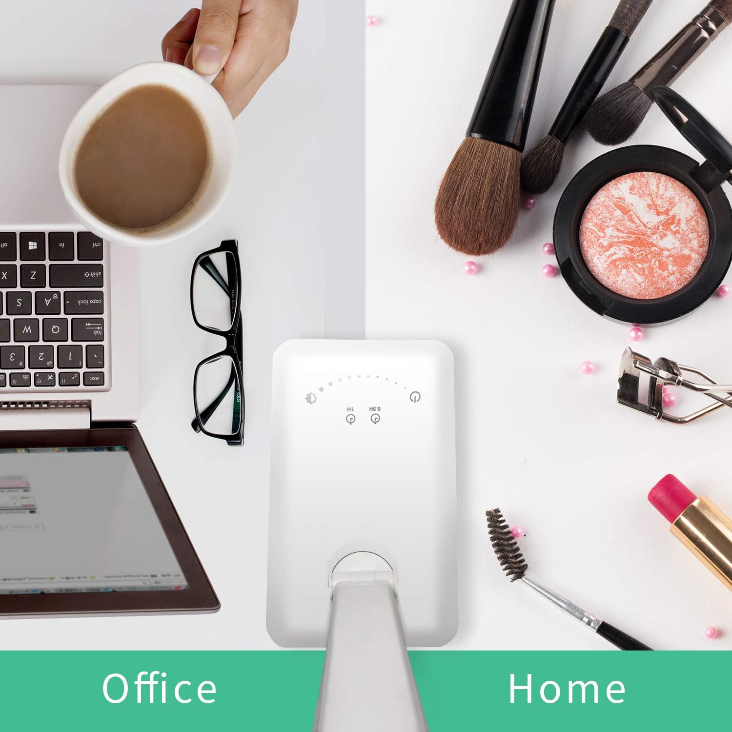 LED Desk Lamp - YIIMER Rechargeable Office Desk Lamp with USB Charging Port, Eye-Caring Table Lamp with 5 Color Modes and 5 Brightness Levels, Touch/Timer/Memory Function Light for Reading, Working: Home Improvement