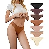 SHARICCA Seamless Bikini Underwear for Women Super Stretch Sexy Low Rise Cheeky Panties Soft Comfort Hipster Pack