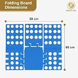 SHATCHI Magic Fast Speed Clothes Folding Board Blue 31x23.5 cm view 3