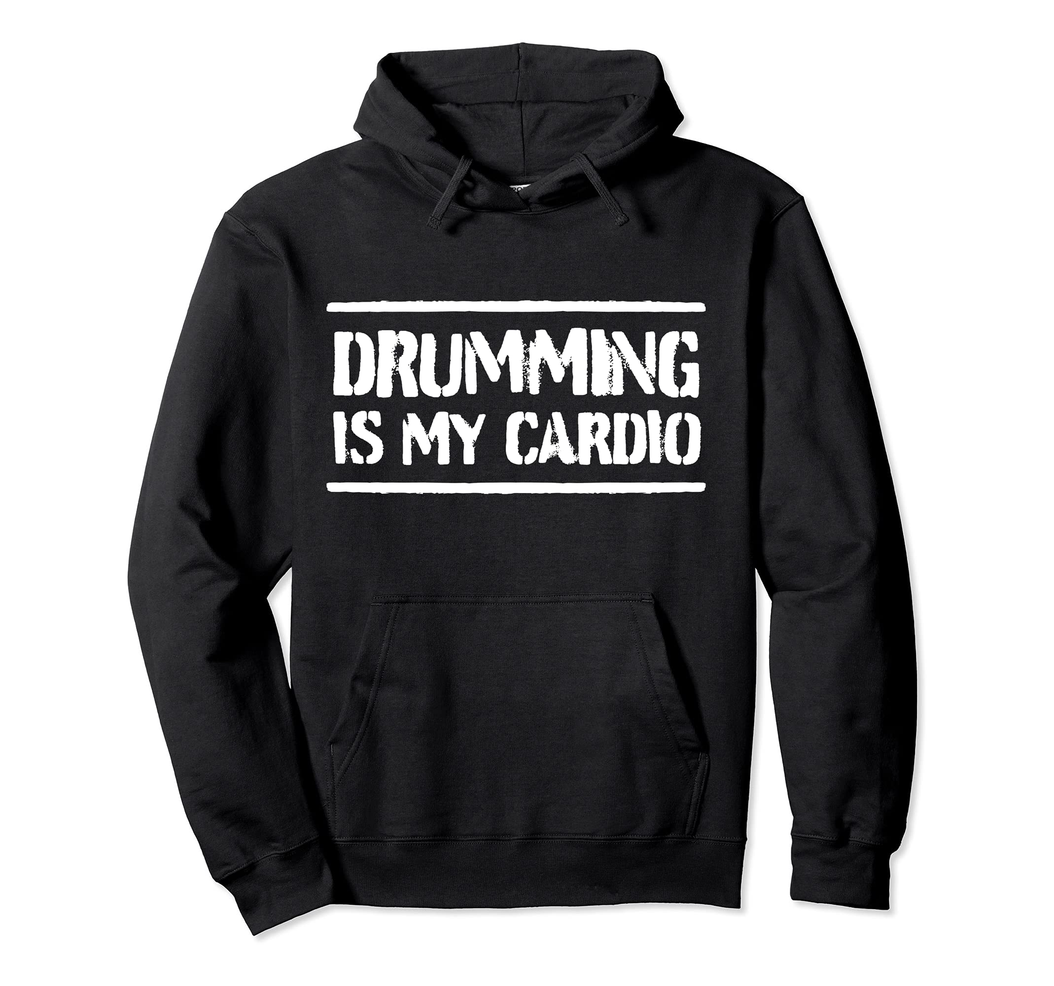 Cool Drummer Saying Drumming Drums Percussion I Cardio Pullover Hoodie