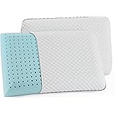 WEEKENDER Gel Memory Foam Pillow - King Size - 2-Pack - Medium Plush Feel - Neck & Shoulder Support - For Back, Side, & Stomach Sleepers - Home, Hotel, & Hospital Essentials