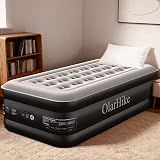 OlarHike Single Airbed with Built-In Pump 90W x 200L x 50H Black