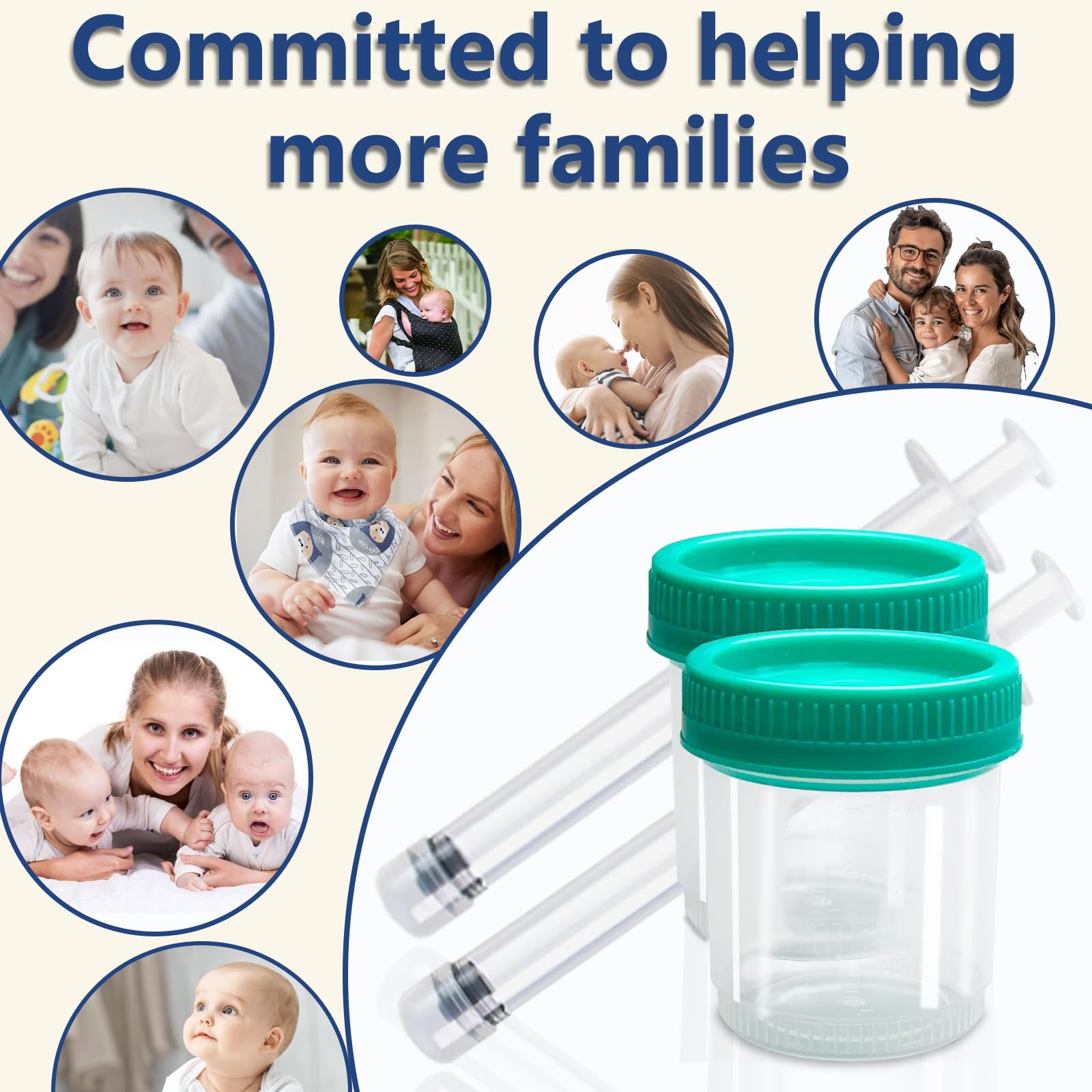 Insemination Kit with Long-Range Syringe for Enhanced Success Rate, Self Fertility Support for Women and Families, Aids Natural Conception | Includes 2 Applicators and 2 Collection Cups