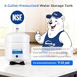 iSpring T32M Pressurized Water Storage Tank RO Systems 4 Gallon 1/4 Valve view 2