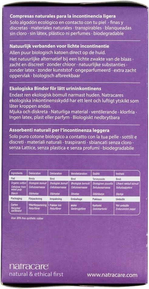 Natracare Dry & Light Incontinence Pads Slim x 20-6 Pack, 20 Count (Pack of 6) - Image 3