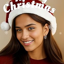 GLOQUAT Red and Green Hoop Earrings 14K White Gold