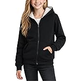 Coney Island Girls Hoodie - Cozy Soft Fleece Sherpa Lined Hoodie Zip Up Sweatshirt for Girls - Size Up for Better Fit