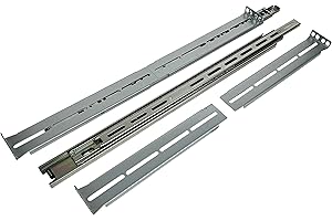 Rackmount Sliding Rails - Kit for 1U-4U Chassis (Adjustable 18" to 25" Depth) 2 or 4 Post Mount Sliders for Server Case (Compatible with any standard Rack, Cabinet, Computer Enclosure) Tupavco TP1811
