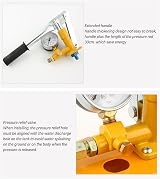 FOLOSAFENAR Manual Water Pressure Test Pump Tester with Manometer for view 3