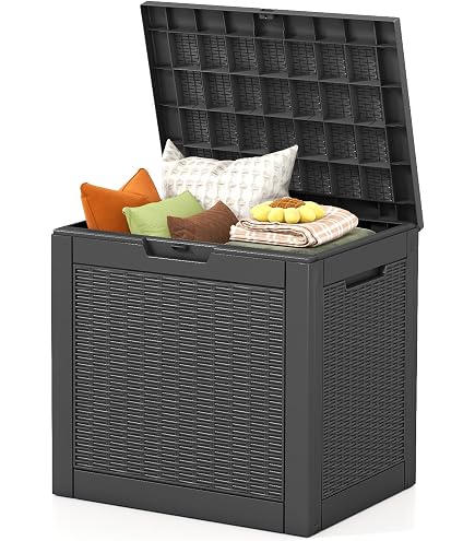 Housse De Coffre De Jardin Robuste Avec Cordon Et Attaches - Protection Durable (L)