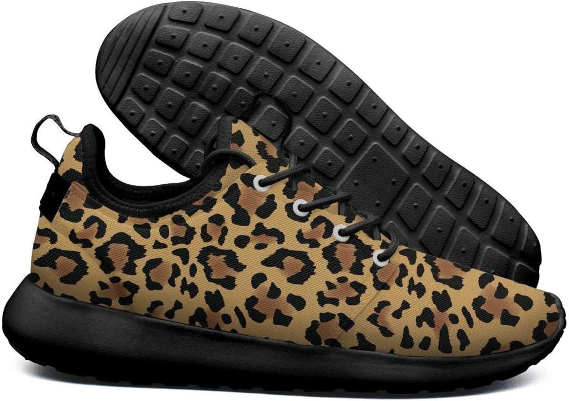 Zapatillas deportivas para mujer con estampado de leopardo, casual y