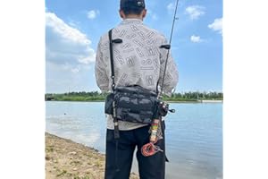 Fishing Tackle Storage Bags for Saltwater or Freshwater Fishing Gear - Padded Shoulder Strap - Tackle Box Bag Fishing Bag (Gr