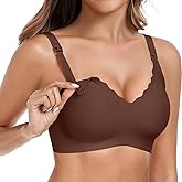 Vertvie Nursing Bras for Breastfeeding Seamless Comfort Maternity Bra Wireless Support Pregnancy Sleep Bralette Natural Shape