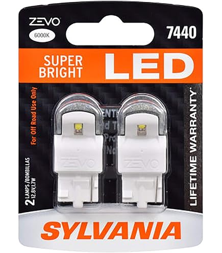 Amazon.com: SYLVANIA - 7443 T20 ZEVO LED Amber Bulb - Bright LED