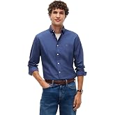 Tommy Hilfiger Men's Long Sleeve Oxford Shirts in Regular Fit, Men's Button Down Shirts, Also Available in Big and Tall