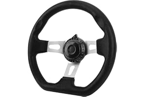 OffRoad Kart Steering Wheel 270mm Black 3 Spokes for Engines ATV Go Kart
